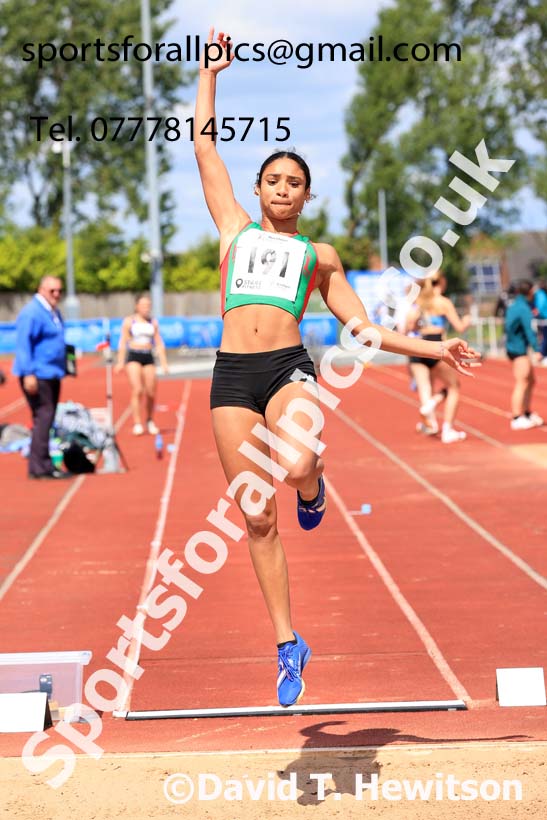 Womens Under-20s long jump, 2024 Northern Senior and Under-20s Track and Field Champs, Middlesbrough.  Photo: David T. Hewitson/Sports for All Pics